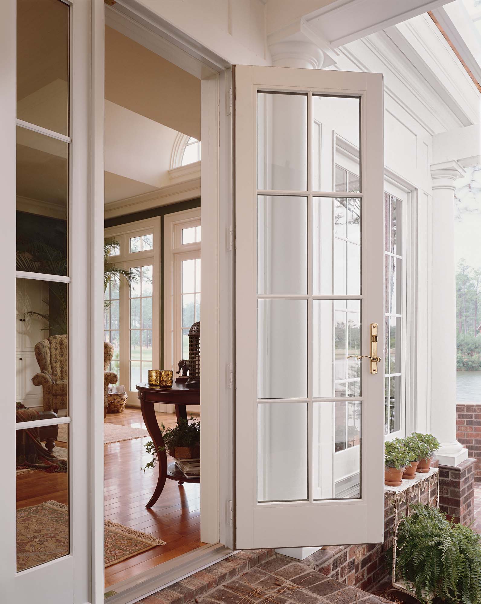 Open French hinged white exterior - Door Replacement in Oregon & SW Washington